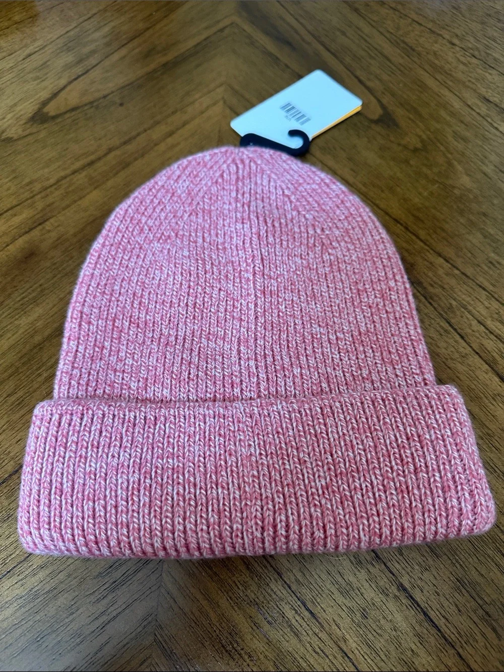 Carhartt Women’s Pink Heathered Cuffed Beanie with Logo Patch